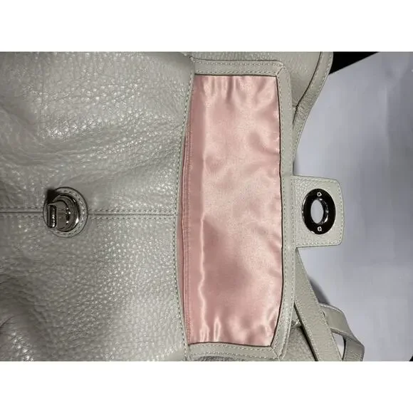 Coach Legacy Tote #19264 Leather Chalk Ivory‎ Pocket Shoulder Bag EUC - Picture 12 of 16